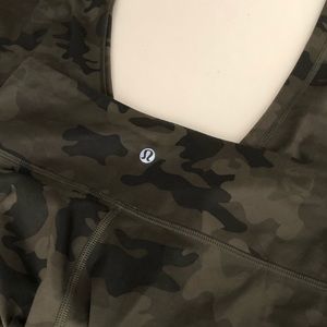 Lululemon Wunder Under Camo Crop Leggings